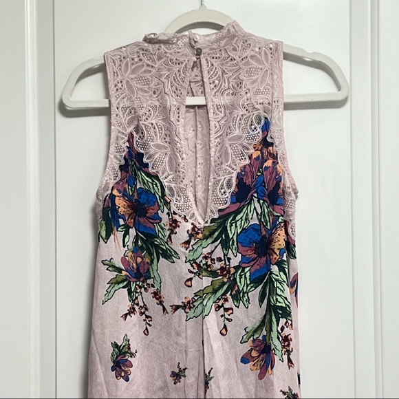 ntimately Free People  Boho Marsha Slip Dress XS Ecru Combo  Lace Floral Mini. - Picture 5 of 12